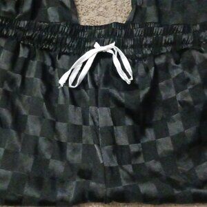 Checkerboard Silky Pajama Pants